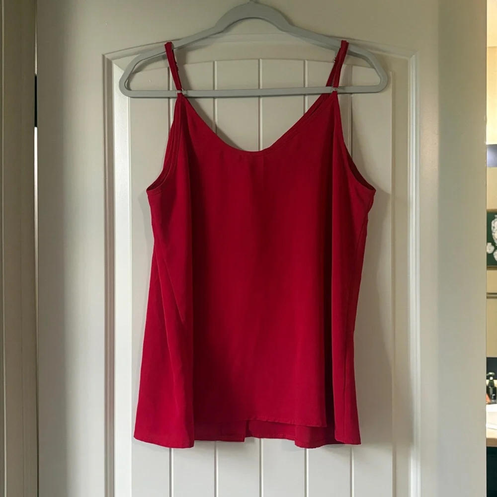 Red Button Tank Top - Picture 3 of 4